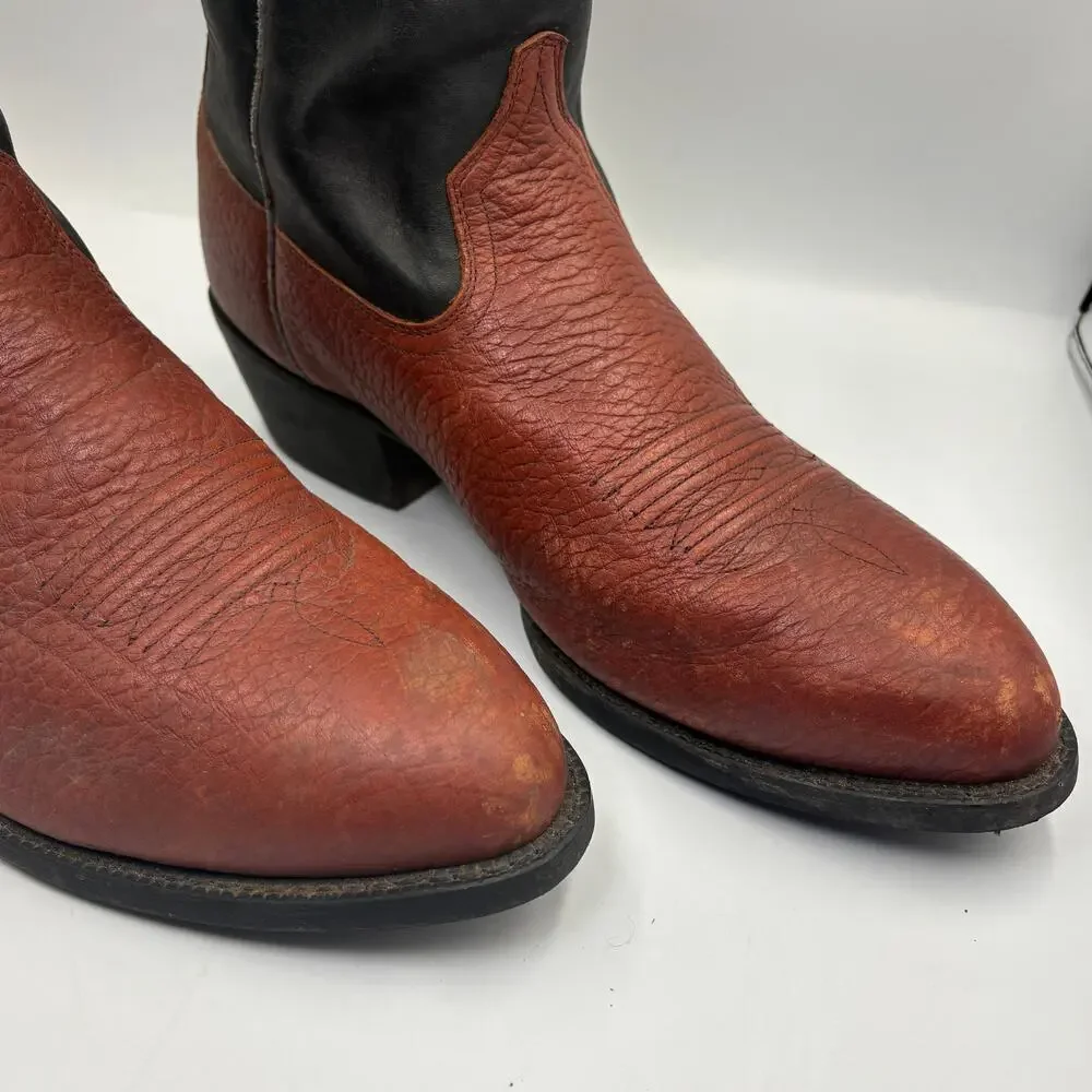 ARIAT Heritage 2-Tone Brown Black Leather Cowboy Western Boots 34693 13 EE Wide